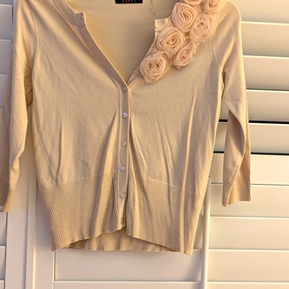EUC, Cyrus, Cream/Tan Sweater, Small